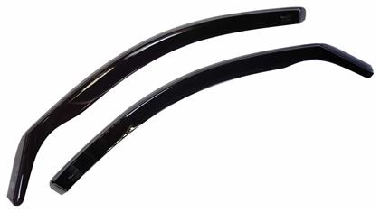 Heko Σετ Ανεμοθραύστες Αυτοκινήτου Μπροστινοί Σκούρο Φιμέ για Fiat 500 3D 2007 2τμχ