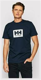 Helly Hansen Box Ανδρικό T-shirt Navy Μπλε με Λογότυπο