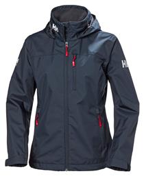 Helly Hansen Crew Hooded Midlayer Γυναικείο Αθλητικό Μπουφάν Μπλε