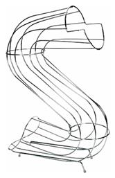 Hendi Φρουτιέρα Inox Ασημί 12x35x41εκ.