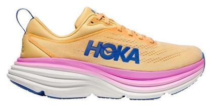 Hoka Bondi 8 Ανδρικά Αθλητικά Παπούτσια Running Πορτοκαλί από το MybrandShoes