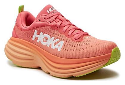 Hoka Bondi 8 Γυναικεία Αθλητικά Παπούτσια Running Πορτοκαλί από το Z-mall