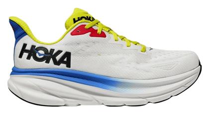 Hoka Clifton 9 Ανδρικά Αθλητικά Παπούτσια Running Λευκά