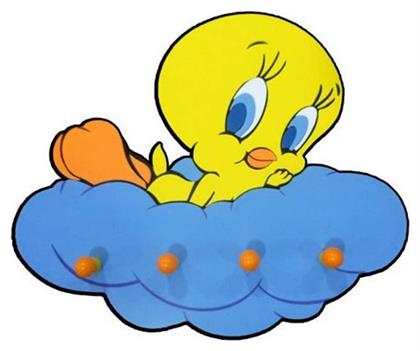 Hollytoon Tweety Παιδική Κρεμάστρα Πολλαπλών Θέσεων Βιδωτή Πλαστική Πολύχρωμη από το GreekBooks