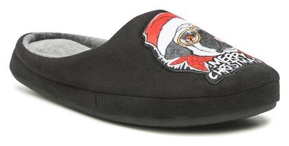 Home & Relax Χειμερινές Ανδρικές Παντόφλες Μαύρες