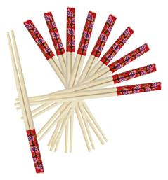 HOMie Chopsticks από Μπαμπού Κόκκινα 10τμχ