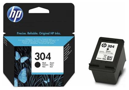 HP 304 Γνήσιο Μελάνι Εκτυπωτή InkJet Μαύρο (N9K06AE)