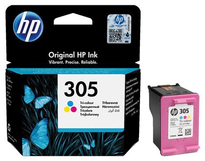 HP 305 Tri-color Γνήσιο Μελάνι Εκτυπωτή InkJet