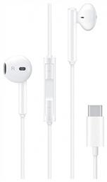 Huawei CM33 Bulk Earbuds Handsfree Ακουστικά με Βύσμα USB-C Λευκό