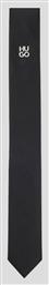 Hugo Boss Ανδρική Γραβάτα Μεταξωτή Μονόχρωμη σε Μαύρο Χρώμα
