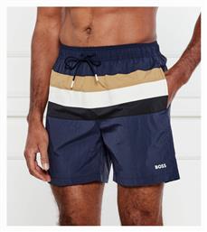 Hugo Boss Ανδρικό Μαγιό Σορτς Ναυτικό Μπλε με Ρίγες