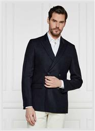 Hugo Boss Ανδρικό Σακάκι με Στενή Εφαρμογή Navy Μπλε