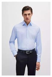 Hugo Boss Βαμβακερό Πουκάμισο Γαλάζιο