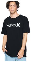 Hurley One And Only Ανδρικό T-shirt Μαύρο με Λογότυπο