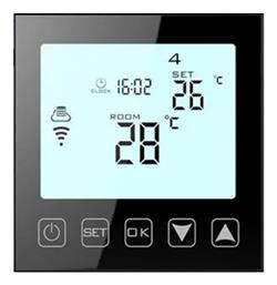 Hysen Hy603 Ψηφιακός Θερμοστάτης Smart Wifi Αέριο Πετρέλαιο Οθόνη Αφής Φωνητικές Εντολές/εφαρμογή Black