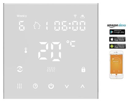 Hysen HY607-WiFi Ψηφιακός Θερμοστάτης Smart με Οθόνη Αφής και Wi-Fi
