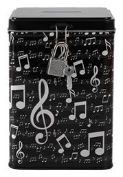 I-Total Κουμπαράς Μεταλλικός Μαύρος