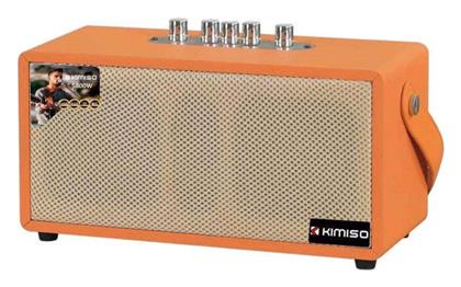 Ηχείο Karaoke με Ενσύρματo Μικρόφωνο QS-4510 σε Πορτοκαλί Χρώμα