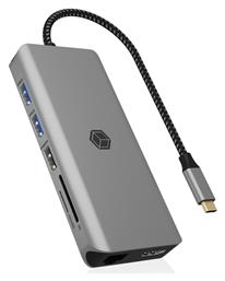 Icy Box IB-DK4061-CPD USB-C Docking Station με HDMI 4K PD Ethernet