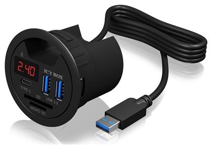 Icy Box USB 3.0 Hub 3 Θυρών με σύνδεση USB-A & Θύρα Φόρτισης