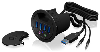 Icy Box USB 3.0 Hub 4 Θυρών με σύνδεση USB-A