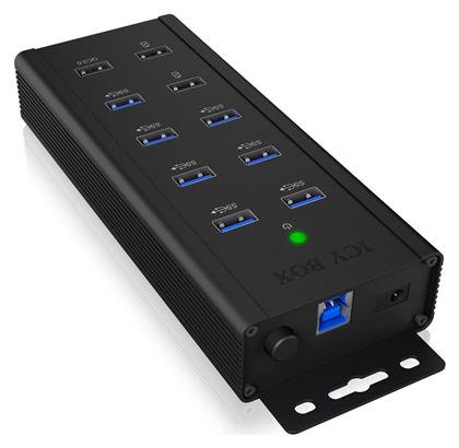 Icy Box USB 3.0 Hub 7 Θυρών με σύνδεση USB-A & Θύρα Φόρτισης