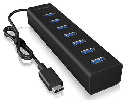 Icy Box USB 3.0 Hub 7 Θυρών με σύνδεση USB-C