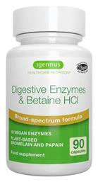 iGennus Digestive Enzymes & Betaine Hcl 300mg 90 κάψουλες