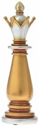 Iliadis Διακοσμητικό Πιόνι Σκακιού Πολυρητίνης Χρυσός 13x13x40cm