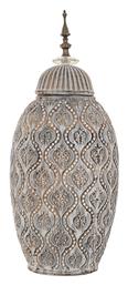 Iliadis Διακοσμητικό Βάζο Κεραμικό Γκρι 20.5x15.5x47cm