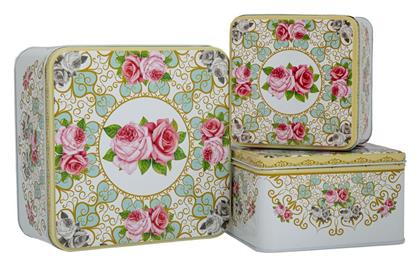 Iliadis Σετ Διακοσμητικά Κουτιά Μεταλλικά 3τμχ