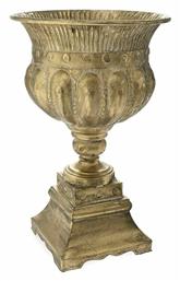 Iliadis Βάζο Μεταλλικό Χρυσό Φ34xΥ55cm