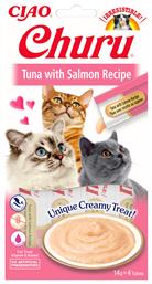 Inaba Churu Bites Λιχουδιές Σνακ Γάτας Tuna & Salmon 4x14gr από το Plus4u