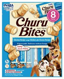 Inaba Churu Dog Rolls Λιχουδιά Σκύλου χωρίς Σιτηρά με Τυρί και Κοτόπουλο 96gr