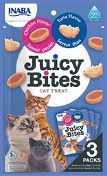 Inaba Λιχουδια Churu Cat Juicy Bites Tuna Chicken Λιχουδιές Σνακ Γάτας 34gr από το Plus4u