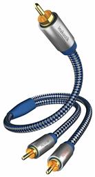 Inakustik Premium Y-Subwoofer Cable RCA male - 2x RCA male 5m (0040805)