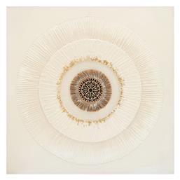 Inart Circled Εξάπτυχος Πίνακας σε Καμβά 80x80cm