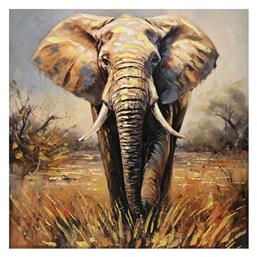 Inart Elepho Εξάπτυχος Πίνακας σε Καμβά 100x100cm