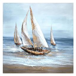 Inart Sailer Πίνακας σε Καμβά 100x100cm