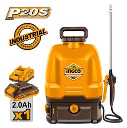 Ingco CSPLI20162 Ψεκαστήρας Πλάτης Solo 20V 16lt