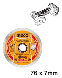 Ingco Δίσκος Κοπής Δομικών Υλικών 76mm DMD020762