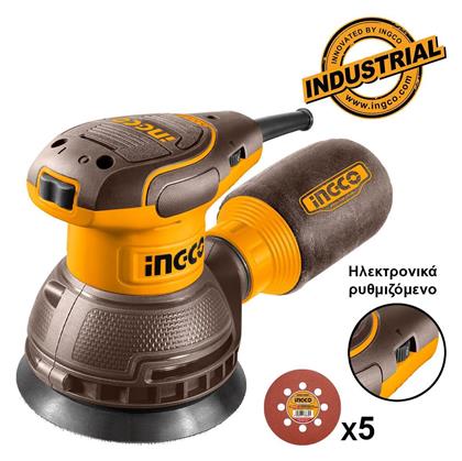 Ingco Έκκεντρο Τριβείο 125mm Ρεύματος 320W με Ρύθμιση Ταχύτητας και με Σύστημα Αναρρόφησης
