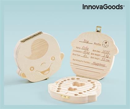 InnovaGoods Κουτάκι για Δόντια Μωρού από Ξύλο για Αγόρι
