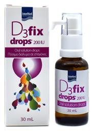 InterMed D3 Fix Drops Βιταμίνη για Ανοσοποιητικό 200iu 30ml