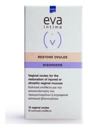 Intermed Eva Intima Disorders Restore Ovules Υπόθετα για την Ευαίσθητη Περιοχή 10τμχ από το Pharm24