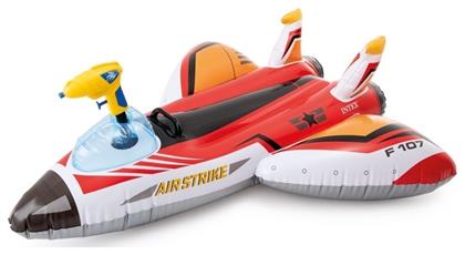 Intex Water Gun Plane 57536 Παιδικό Φουσκωτό Ride On Κόκκινο 117εκ.