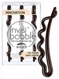 Invisibobble Διακοσμητικά Τσιμπιδάκια Μαλλιών Καφέ Waver Pretty Dark 3τμχ από το Letif