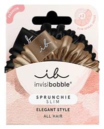 Invisibobble Slim Elegant Style Scrunchy Μαλλιών Χρυσό 2τμχ από το Pharm24