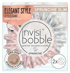 Invisibobble Slim Sprunchie Λαστιχάκια Μαλλιών Ροζ