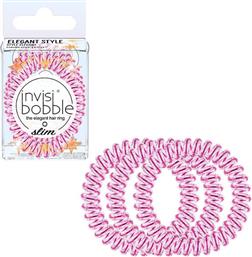 Invisibobble Slim Time To Shine La Vie en Rose Σπιράλ Λαστιχάκια Ροζ